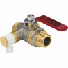 Valvola a sfera con scarico maniglia piana MM1/2" ASTER - EFFEBI : 2373R404