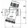 Cocon qtz DN10 MM intervallo di regolazione 90 450l/h - OVENTROP : 1145663