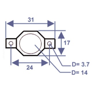 Termostato clicson 43°C - DIFF per ELM Leblanc : 87167602520