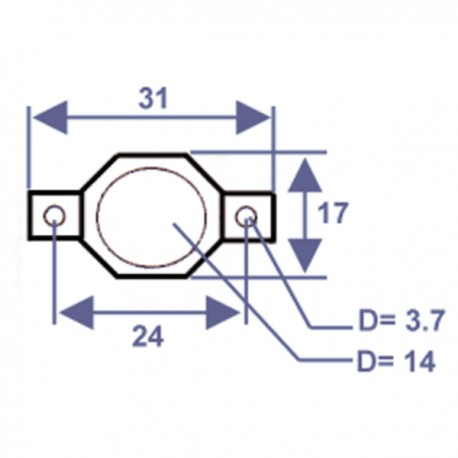 Termostato clicson 43°C - DIFF per ELM Leblanc : 87167602520