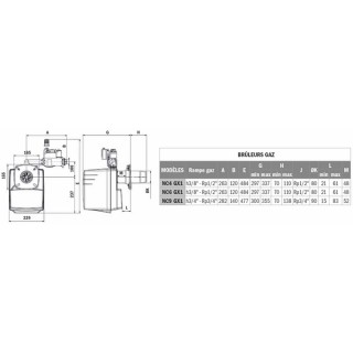 Bruciatore gas CB-NC10 GXE - CUENOD : 3836578
