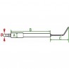 Elettrodo D 11 T3 - DIFF per Cuenod : 66634+66647