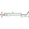 Elettrodo accensione G1/G3 - DIFF per Weishaupt : 1513271433/7