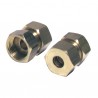 Raccordo a ogiva diritto F3/8 x tubo 8mm  (X 2) - DIFF