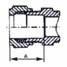 Raccordo a ogiva diritto F3/8 x tubo 8mm  (X 2) - DIFF