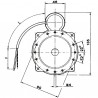 Flangia di adattamento per motore NEMA 2/N2/F4 - DIFF per De Dietrich Chappée : S50036914