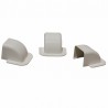 Curva passaggio a muro 60x80 bianco RAL9010 (X 6)