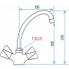 Rubinetteria cantiere - Miscelatore lavandino con levetta   - DIFF