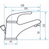 Rubinetteria cantiere - Miscelatore lavandino con levetta