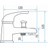 Rubinetteria per cantiere - Miscelatore bagno/doccia ad un'uscita - DIFF