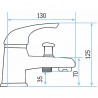 Rubinetteria per cantiere - Miscelatore bagno/doccia ad un'uscita