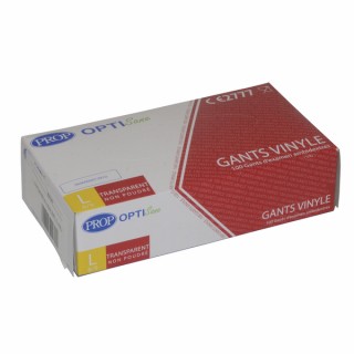 Guanti monouso in vinile (T8/9 - L)