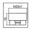 Adattatore per aeratore CLINIC SNAP M22x1 - NEOPERL : 1437190