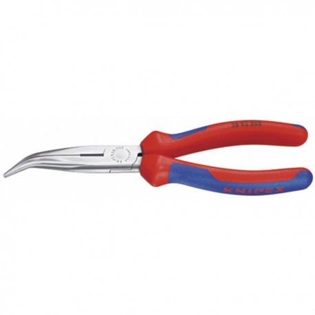 Pinza per meccanica con becchi mezzotondi - Becco di cicogna a 40° - KNIPEX : 26 22 200