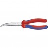 Pinza per meccanica con becchi mezzotondi - Becco di cicogna a 40° - KNIPEX : 26 22 200