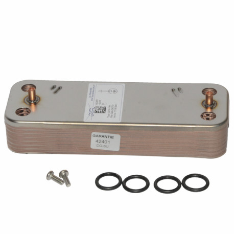 Scambiatore secondario 14 piastre - DIFF per De Dietrich Chappée : 7672687