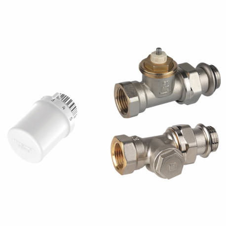Kit valvole per radiatore 1/2" a gomito - HONEYWELL HOME : VTL3030ES15