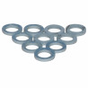 Guarnizione piatta  ø 14,5x8,5x2 (X 10) - DIFF per De Dietrich Chappée : S62715