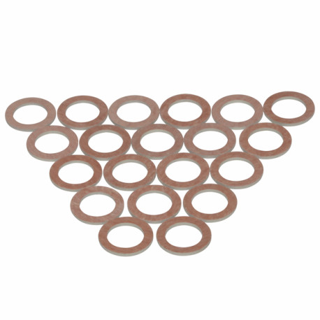 Guarnizione piatta 27.4 x 18.2 x 2  (X 20) - DIFF per De Dietrich Chappée : S62730