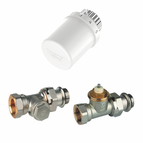 Kit valvole per radiatore 1/2" diritto - HONEYWELL HOME : VTL3030DS15