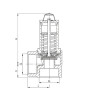 Valvola riscaldamento 5b rotella F1" - GOETZE : 651mHIK-25-f/f-2