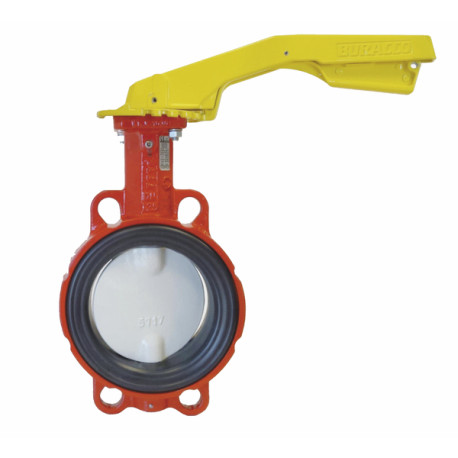 Valvola a farfalla con fori di centraggio gas DN80 - BURACCO : MA913B080IBCL