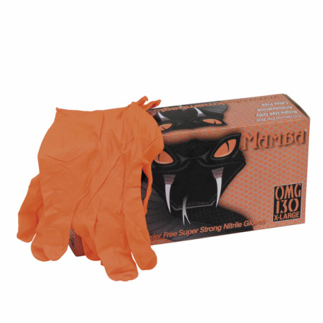 Guanti Black Mamba arancioni L T8/9 (X 100) - BLACK MAMBA : BLACKMAMBA ORANGE TL