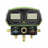 Gruppo manometrico 2V elettronico alluminio + flessibili - SUPER STARS : ST-B268D
