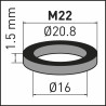 Guarnizione aeratore M22 (X 10) - NEOPERL : FLEX1207