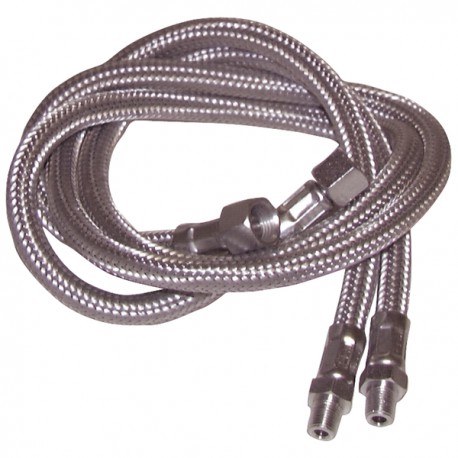 Flessibile gasolio M1/8" x F1/4" diritto  (X 2) - DIFF